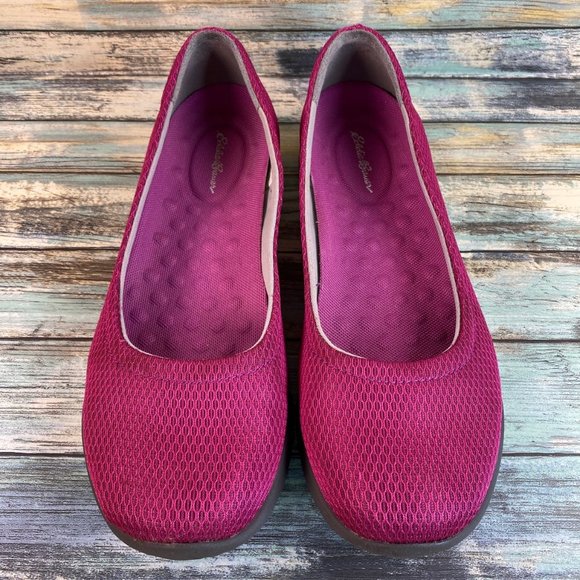 Eddie Bauer Pink Slip On Loafers Shoe Womens 9.5M Round Toe Walking Casual Flats - Picture 4 of 13